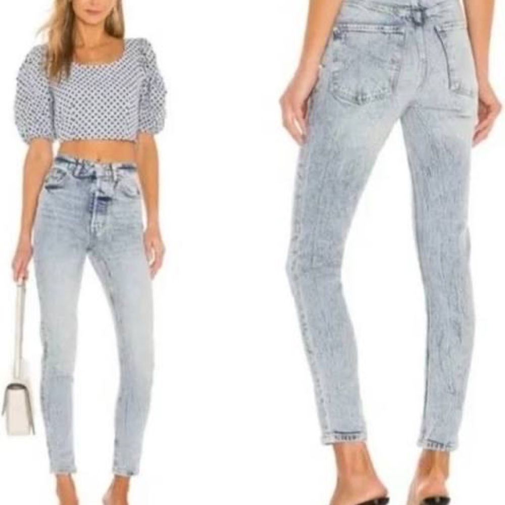 Free‎ People We The Free Zuri High Rise Button Fly Mom Jeans Sz 27